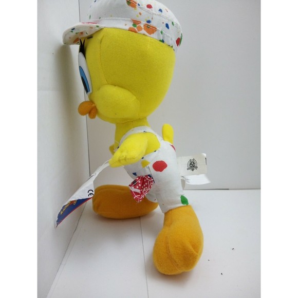 Looney Toons Painter Tweety Bird. With Tag.  9".  1998. - Picture 2 of 11